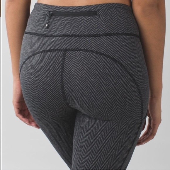 Lululemon Herringbone Speed Crop Pants EUC - Picture 2 of 13